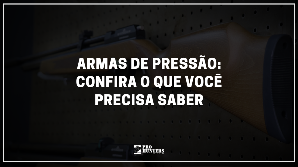 Armas de Pressão: Confira o que você precisa saber