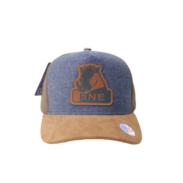 Boné Trucker BNE Javali - Jeans e Camurça