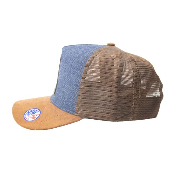 Boné Trucker BNE Javali - Jeans e Camurça
