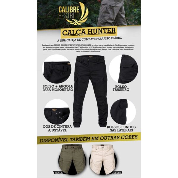 Calça Hunter Calibre Restrito Desert GG