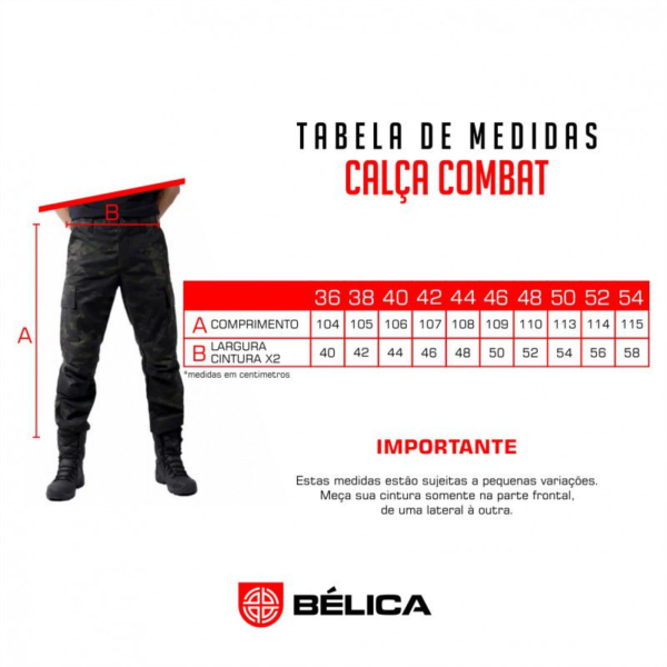 Calça Bélica Combat Verde 46