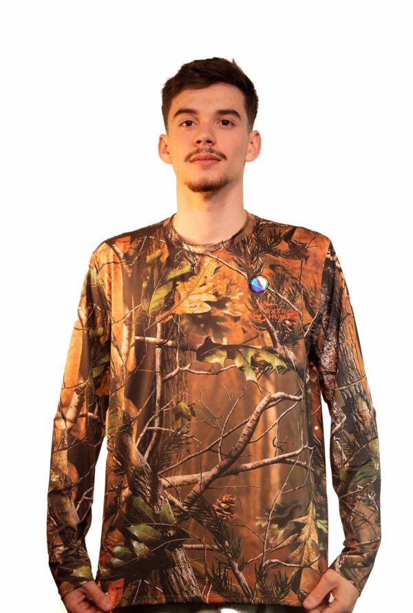 Camiseta de Manga Longa Extreme Hunter Camuflagem Realista UV50+  - Tam M