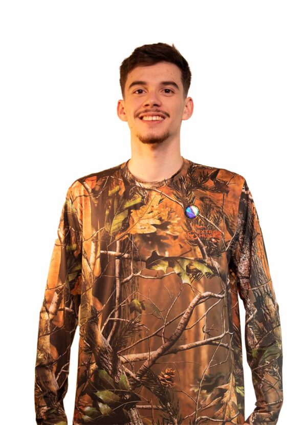 Camiseta de Manga Longa Extreme Hunter Camuflagem Realista UV50+  - Tam M