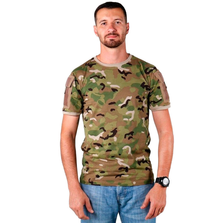 Camiseta Masculina Bélica Ranger M/C Mult camuflado P