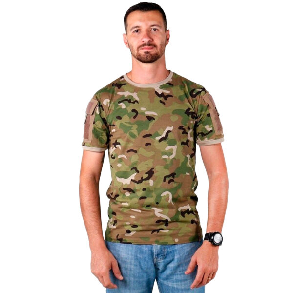 Camiseta Masculina Bélica Ranger M/C Mult camuflado M