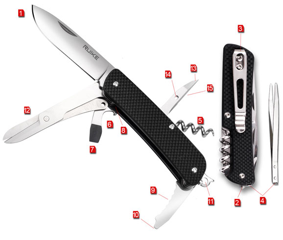 Canivete Multifuncional Ruike M31-B