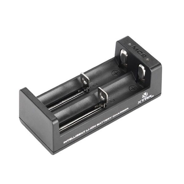 Carregador De Baterias 2 Canais, Entrada 5V USB, Modelo MC2 - Xtar