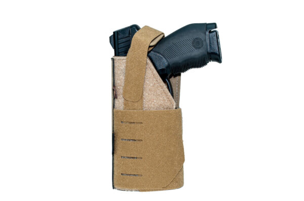 Coldre Police MOLLE Canhoto para Pistola - Coyote