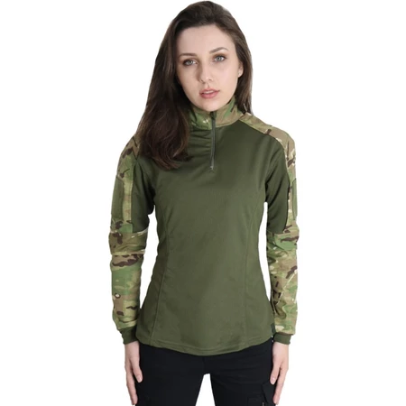 Combat Shirt Bélica Feminina Militar Camuflado Multicam P