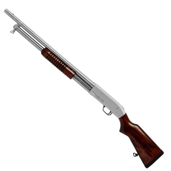 Espingarda Boito Pump Madeira Niquelada - 12 GA