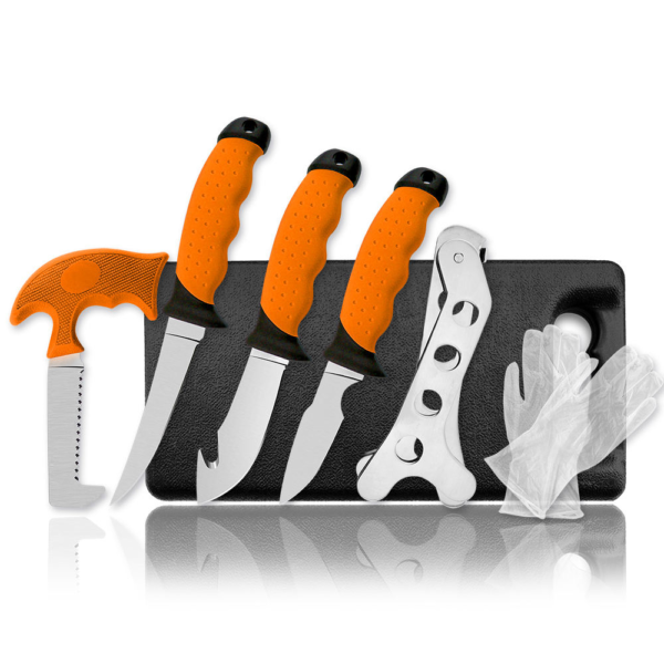 Kit de Facas de Caça Profissional EMT 6 Peças - Acabamento Satin