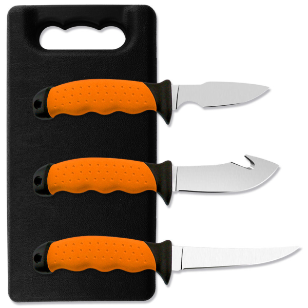 Kit de Facas de Caça Profissional EMT 6 Peças - Acabamento Satin