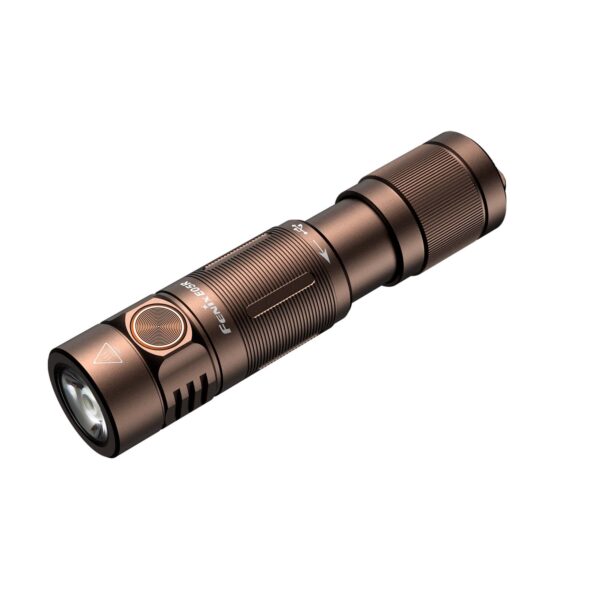 Lanterna EDC Fenix E05R Marrom - 400 Lúmens