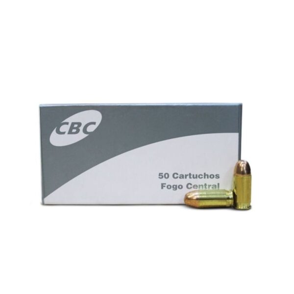 Munição CBC Cal 9mm LUGER ETOG 124gr Cx 50 Unidades