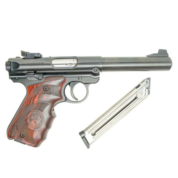 Pistola Ruger Mark IV Target Azul Oxidado - Cal .22 LR 5,5"