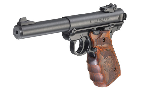 Pistola Ruger Mark IV Target Azul Oxidado - Cal .22 LR 5,5"