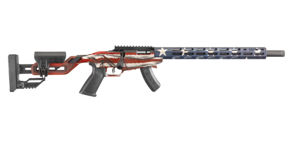 Rifle Ruger Precision Rimfire Bandeira EUA - Cal .22 LR 18"