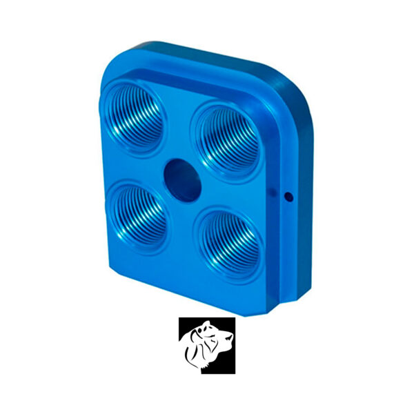 Toolhead Azul de Alumínio Diamond Reloading - Compatível com Prensas Dillon RL 450/550
