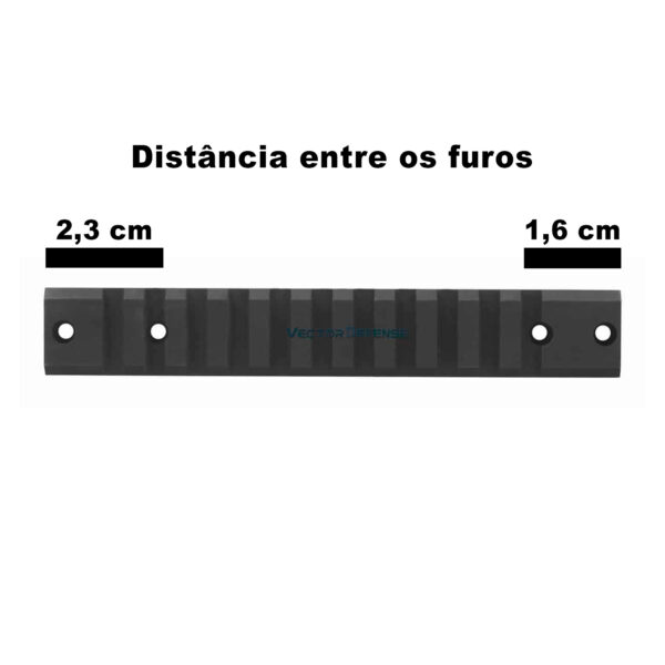 Trilho de Aço Picatinny Short 20MOA Vector Optics